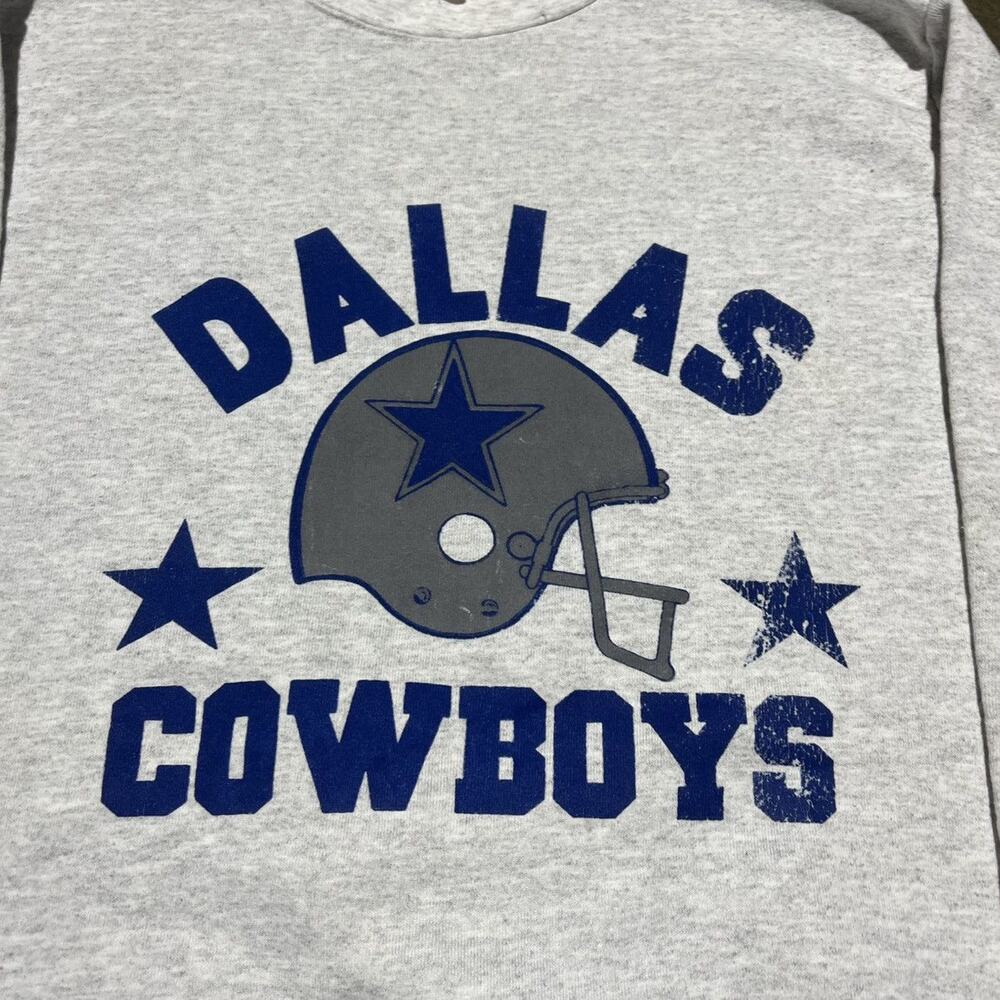 Vintage 90s Dallas Cowboys Grey NFL Football Sweatshirt - Picture 2 of 3